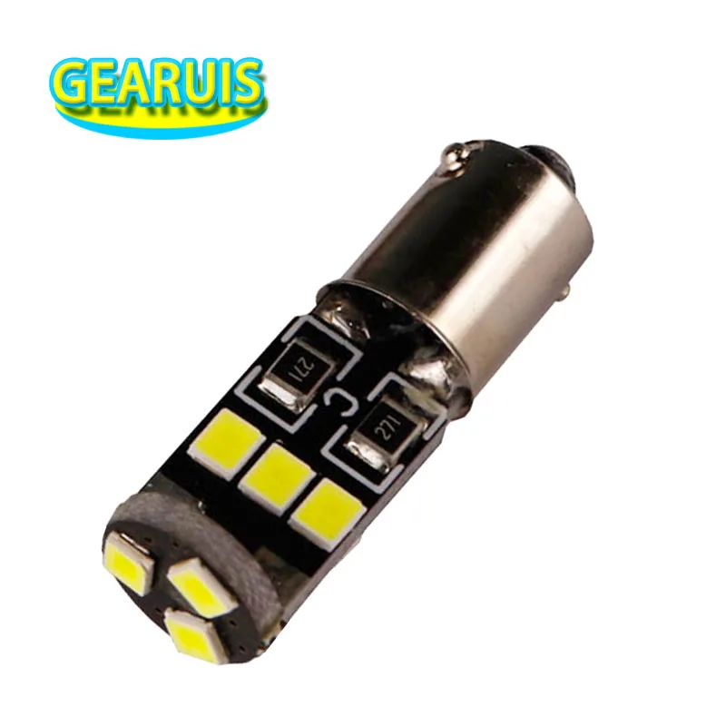 10pcs/lot car t4w ba9s 9 smd 2835 led 35mm*10mm*9mm Canbus Error Free 12V Car Interior Reading Side Wedge Lamps Clearance Lights