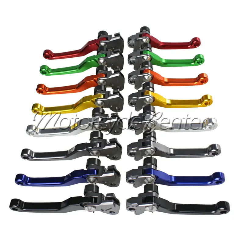 Alavancas de freio e embreagem cnc para moto suzuki, rmz450, rmz250, rmz 450, 250, pivô ajustável, bicicletas de corrida, motocross