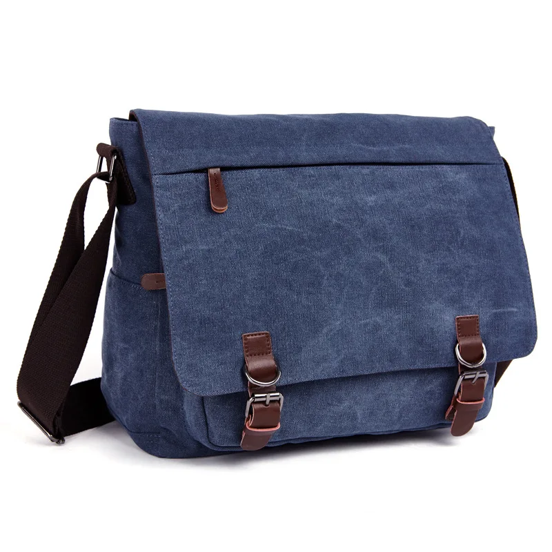 Imagem -02 - para Homens Jovens Mensageiro Bolsas de Moda Bolsa Masculina Viagem Bolsas Ombro Portatiles Ordenadores Lona Maleta Chapeu Masculino