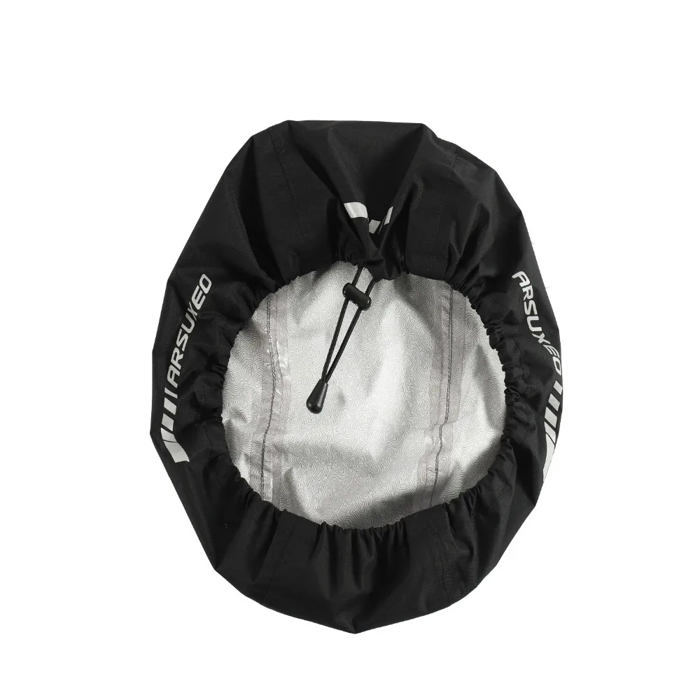 ARSUXEO Cycling Helmet Covers Windproof Waterproof Cycling Caps MTB Road Bike Bicycle Rain Cover Caps Dustproof Ultra-light PC08