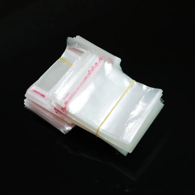 

Wholesale 200pcs 4x6cm Mini Clear Plastic Bag Resealable Cellophane Poly Bags Self Adhesive Seal Opp Bag Jewelry Packaging Bags