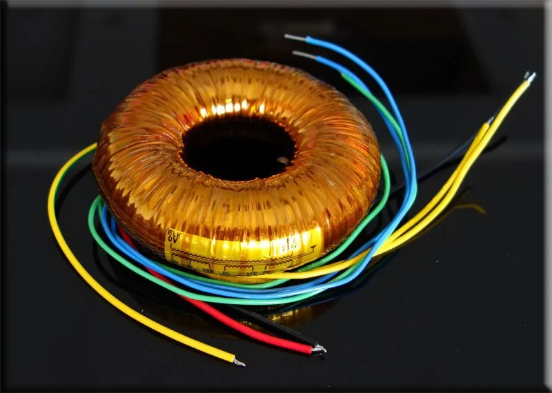 Transformador do núcleo de 150w o para o transformador de potência audio de alta fidelidade do amplificador com a tensão esmaltada de cobre pura do fio 18v 15v 0-230v