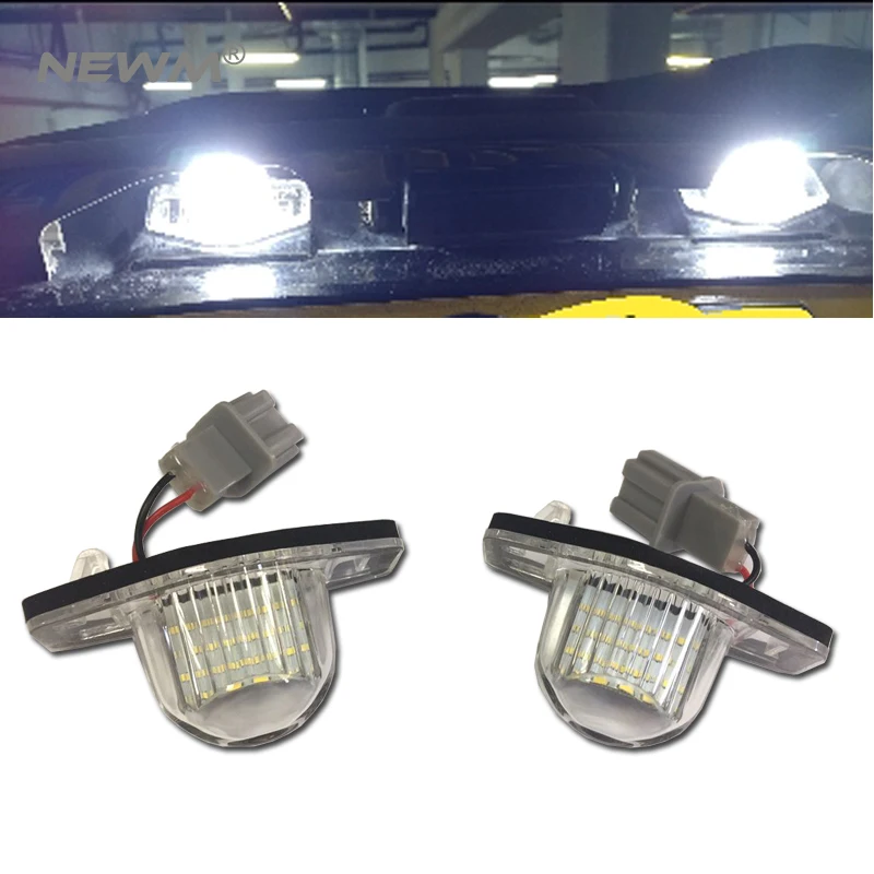 

2x LED License Plate Light for Honda CRV FR-V HR-V Fit Jazz Insight Crosstour Odyssey Stream Logo 34101S60013