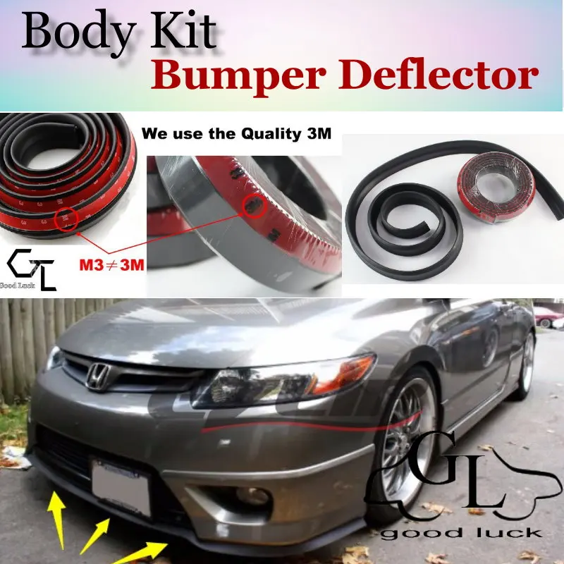 For HONDA Civic Type R Si EG EH EJ EK EM ES EP EV FD FA FG FK FN FB Bumper Lip Lips / Front Spoiler For Car Tuning / Strip