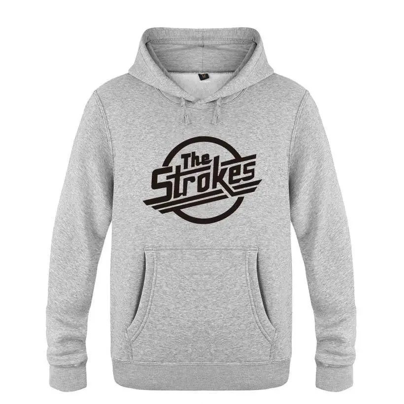 Indie Rock THE STROKES Hoodies Men Hip Hop Fleece Long Sleeve Pullover Sweatshirt Winter Skate Tracksuit Hoody Moleton Masculino