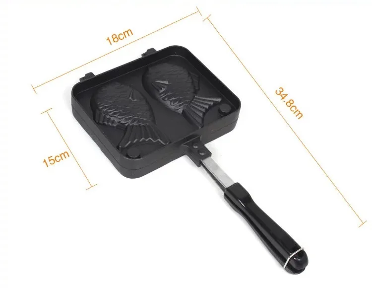 Hot Sale Non-stick Fryer Pan Double Side Fish Cake Grill Fry Pan