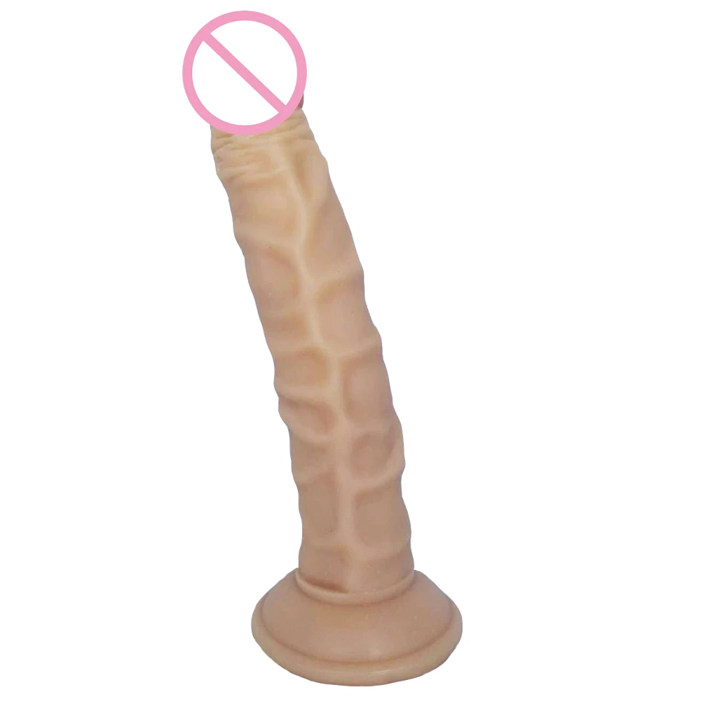 HOWOSEX Super Huge long 25*4cm Realistic Dildo soft penis Strong Elastic Vagina Massager with Suction Cup for Female sex toy