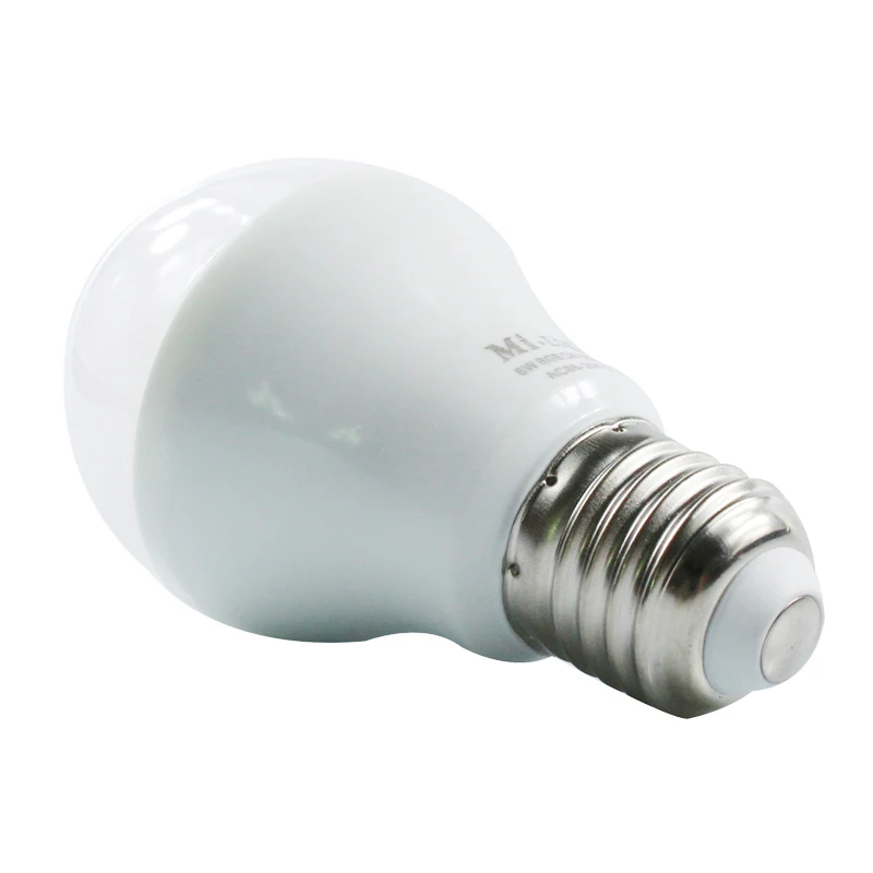 

Milight LED E27 indoor bulbs 6w super bright warm/cool white high quality free shipping 5pcs 2019 hot selling