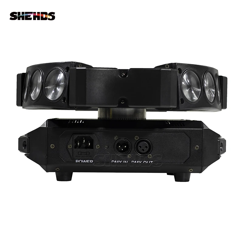 Imagem -02 - Mini Led Moving Head Disco Light 3-heads Spider Iluminação de Palco Grande Efeito Equipamento de dj Bar Luzes Dmx512 9x10w 4in Pcs por Lote