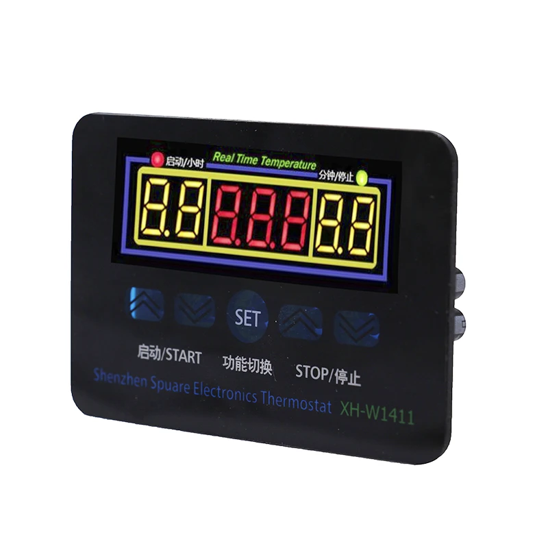 W1411 220V heat cool thermostat control switch temperature controller thermometer controller with timer switch functions 20%