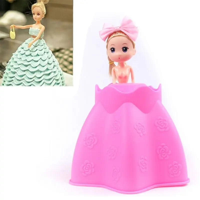 3D Princess Skirt Dress Silicone Cake Pan Wedding Cake Design Tool Baking Decorating Silicone Nonstick Bakeware Free Shipping