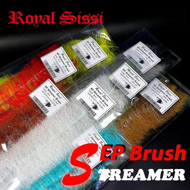 Royal Sissi 8colors/set EP streamer Brush 2'' wide EP Anadromus brushes salmon& steelhead saltwater flies fly tying materials