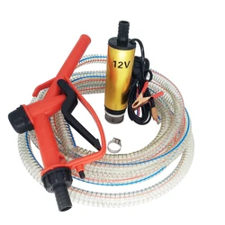 Electric pumping diesel pump 12V dispenser refueling gun combination set