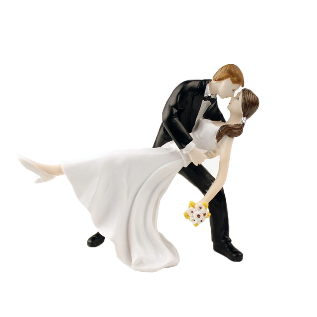 

New Cake Toppers Dolls Bride and Groom Figurines Funny Wedding Cake Toppers Stand Topper Decoration Supplies Marry Figurine