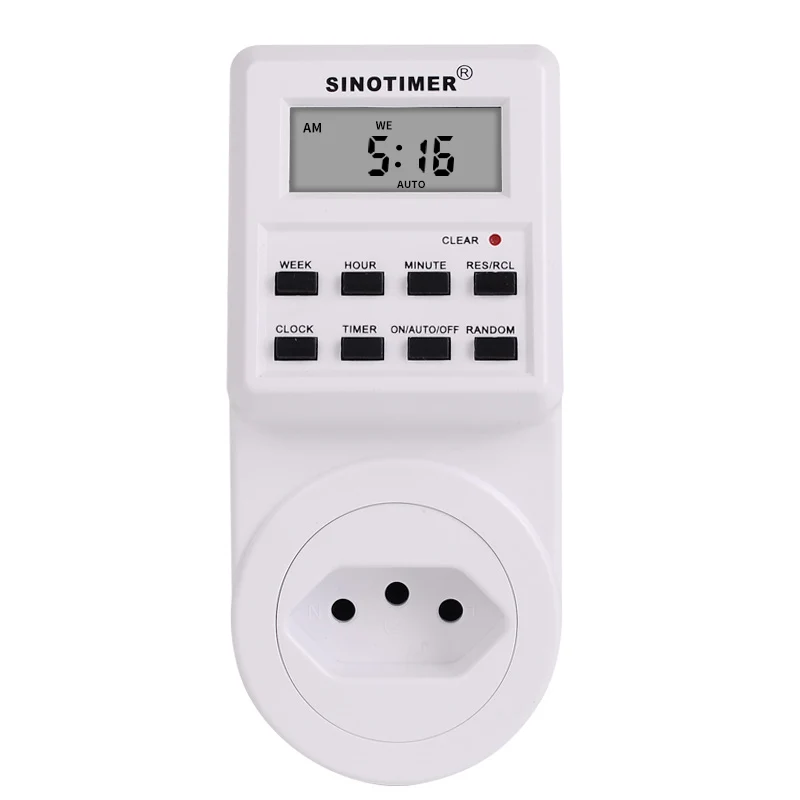 Product clearance BR Brazil Plug Socket with Timer Switch 110V Timer Digital Electrical Power Weekly Programmable Time Relay