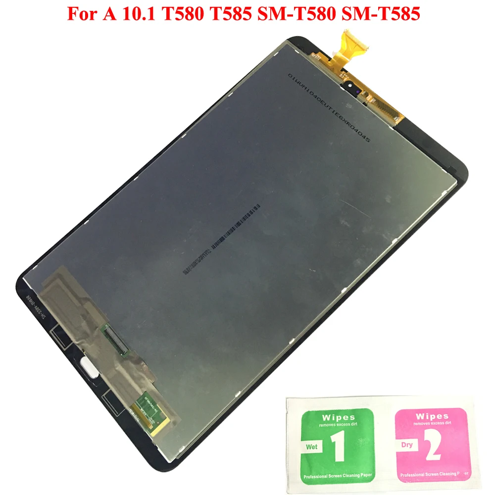 LCD Display For Samsung GALAXY Tab A 10.1 T580 T585 SM-T580 SM-T585 Touch Screen Digitizer Assembly Panel Replacement T580 LCD