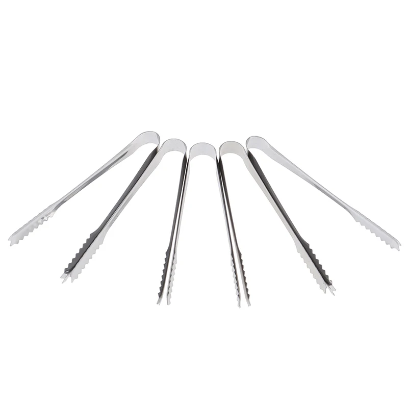 1/5pcs zucchero di ghiaccio buffer in acciaio pinze festa di nozze Candy Buffet Bar utensili da cucina per la casa strumenti per barbecue all'aperto portatili