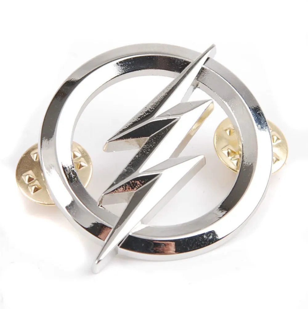 US The Flash Metal Badges Silver Personality Badge-US127