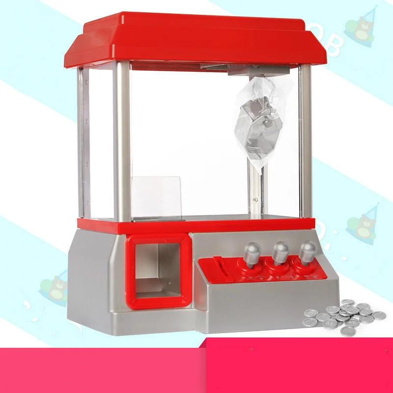 

High Quality Candy Grabber Kids Birthday Party Favors Gift Desktop Mini Dolls claw Grabber Machine Claw Toys Free Shipping