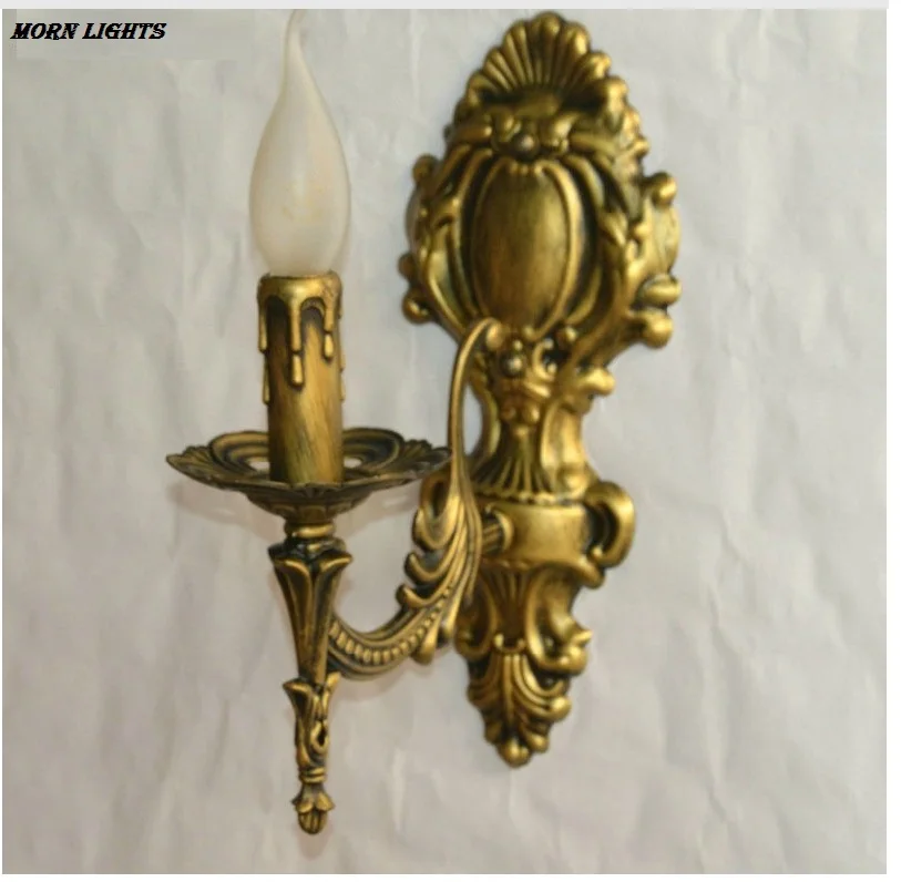 Antique Bronze Wall Sconce Light Fashion Bedroom Bedside Lamp Sconce Light Modern Antique