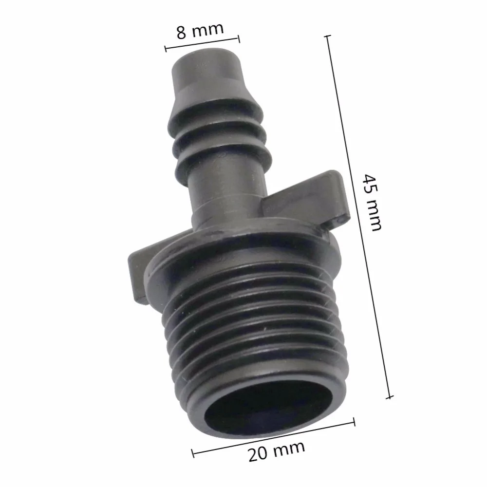 5 pcs 1/2 inch to 8 mm Joint Reduction Hose Repair Connectors homebrew irrigation system pipe fittings plastic