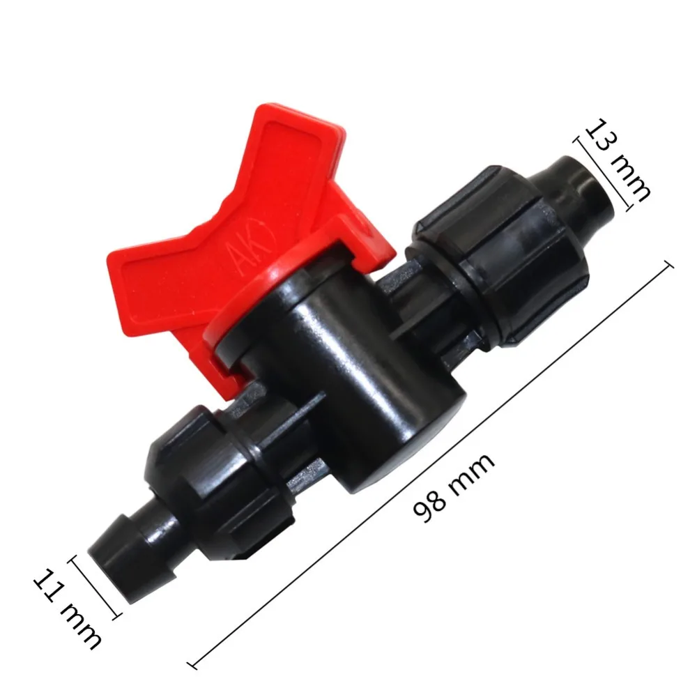 DN16 to DN13 Hose Waterstop Valves Drip Tape Locks Bypass valve Agriculture Garden Irrigation Water flow control valve 2 Pcs