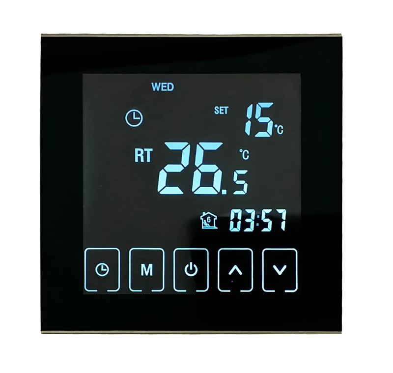 TF Floor Heating Thermostat TF-H901 AC220V Touch Screen Weekly Programable Thermostat For Home Warming Adjustment