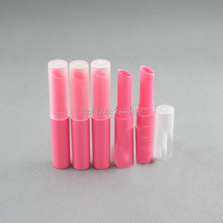 New Brand Oblique Edge Lipstick Tube, Carnation/Beige/Rose Red Cosmetic Bottle, Multi Color Beauty Tool for Women 100pcs/lot