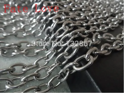 Fate Love Lot 5 Meters  In Bulk Jewelry Finding Stainless steel Heavy 8mm Oval Link Chain DIY