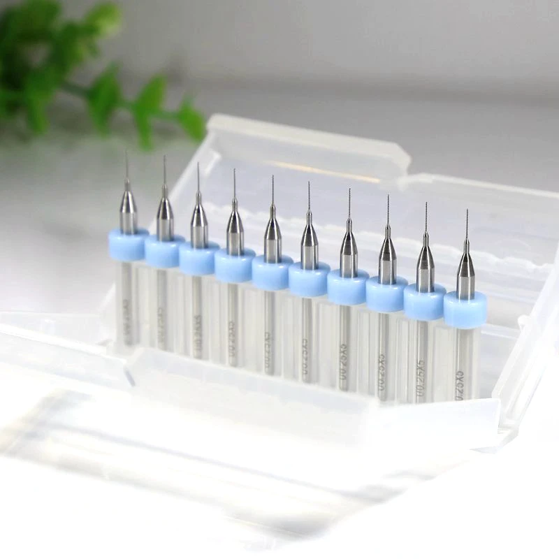 Tungsten Carbide PCB Drill 0.3-1.2mm  10PCS CNC Router Wood Tool Mini Carving Metalworking Multifunction core drill bit
