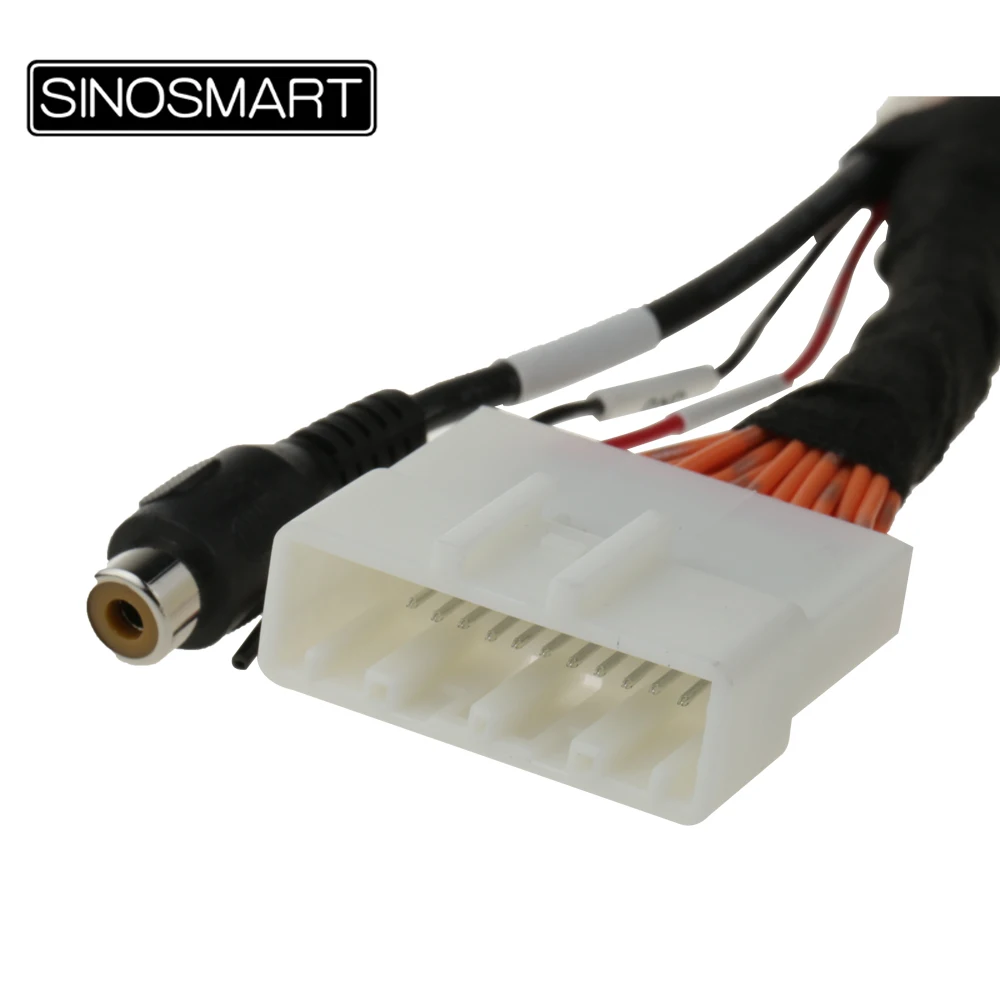 SINOSMART C28 28-PIN Connection Harness for Mazda 2 CX-5 2015 2016 Reversing Camera to OEM monitor without Damaging Car Cable