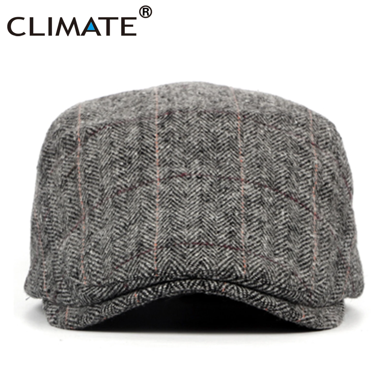 CLIMATE Men Plaid Berets Warm Flat Cap Men Vintage Winter Hat Berets for Men Casual British Gentleman Beret Flat Caps Beret Hat