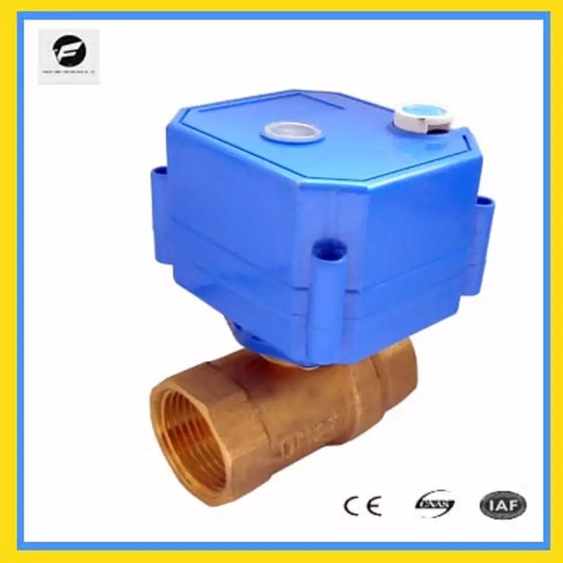 CWX-25S mini electric actuator control ball valve with manual override function DN8 DN10 DN15 DN20 DN25 DN32 brass for smart use