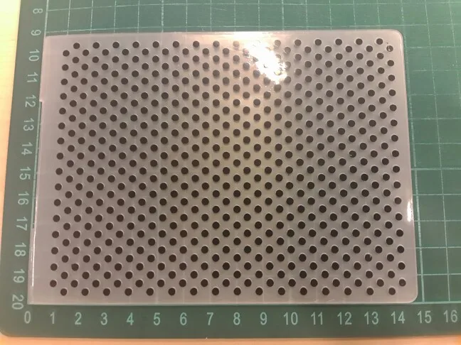 Lychee Life Plastic Embossing Folder For Scrapbook DIY Album Card Tool Plastic Template Stamping Round Dot Pattern