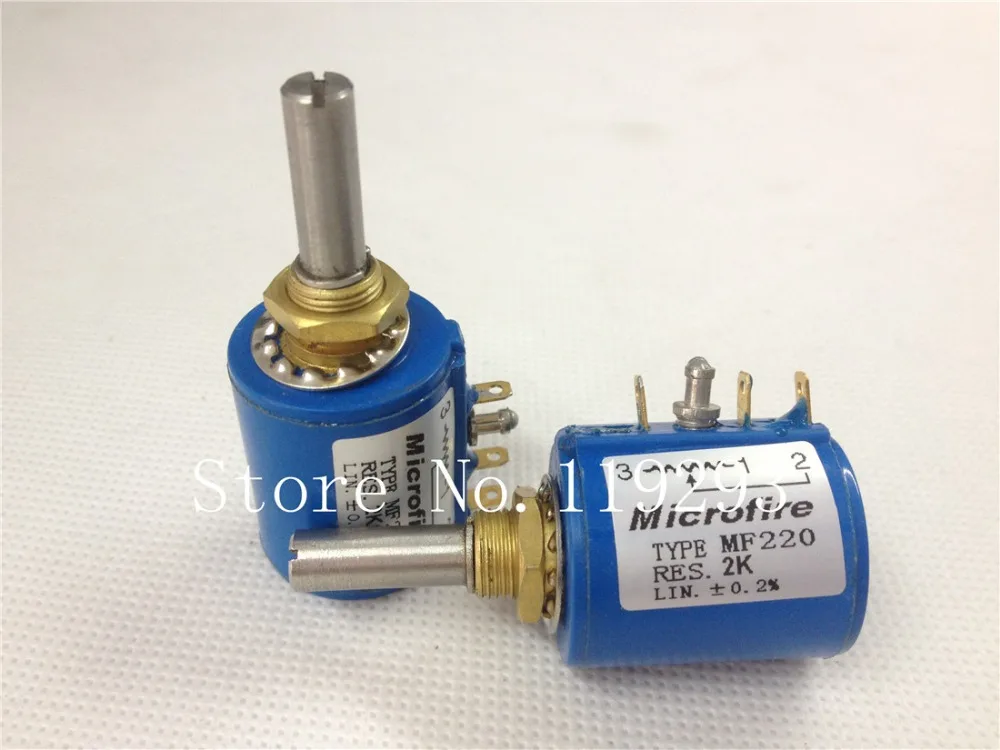 [BELLA]Printer accessories MF220 2K multi-turn wirewound potentiometers tapped--5PCS/LOT