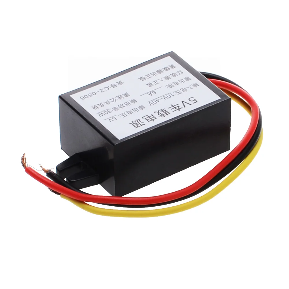 Waterproof 30W Car Power DC Power Converter 5V 6A Vehicle Power Supply Buck Voltage Converter for LED Car Power Supply