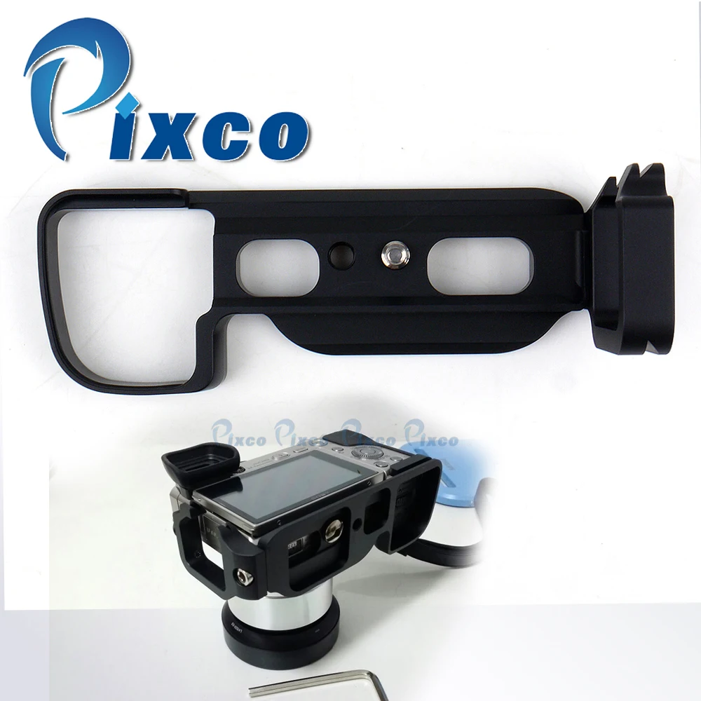 Pixco Camera battery Grip, Quick Release Vertical L Plate Bracket Metal External Hand Grip, Suit  For sony  ILCE-6000 A6000