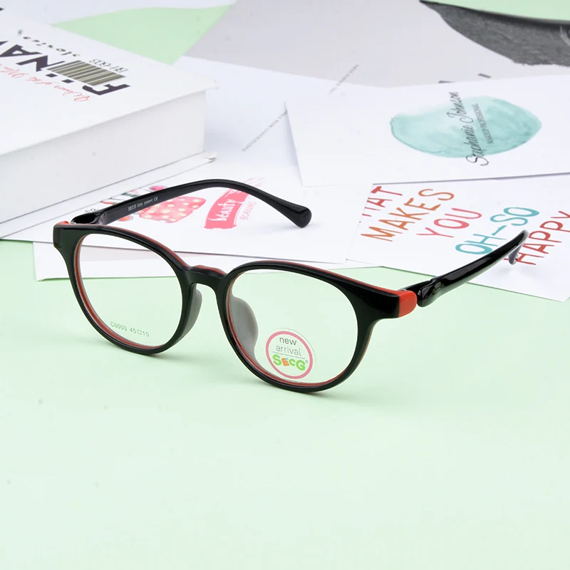 SECG lovely Kids Glasses Frame Children Girl Boy Soft silica Glasses Leg Myopia Eyeglass Frame Optical Eyewear Eyeglasses Frame