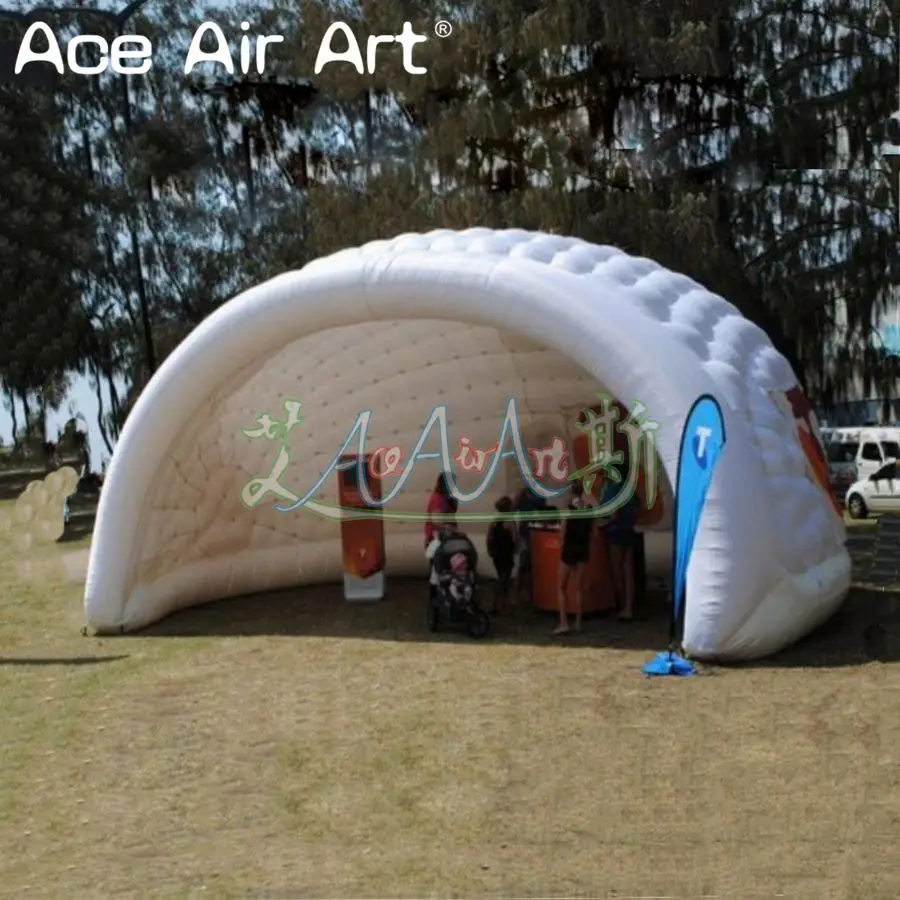 

Beautiful Full White Inflatable Luna Dome Tent Pop Up Air Show Moon Luna Dome Yent Bar Kiosk without Lights for Shows