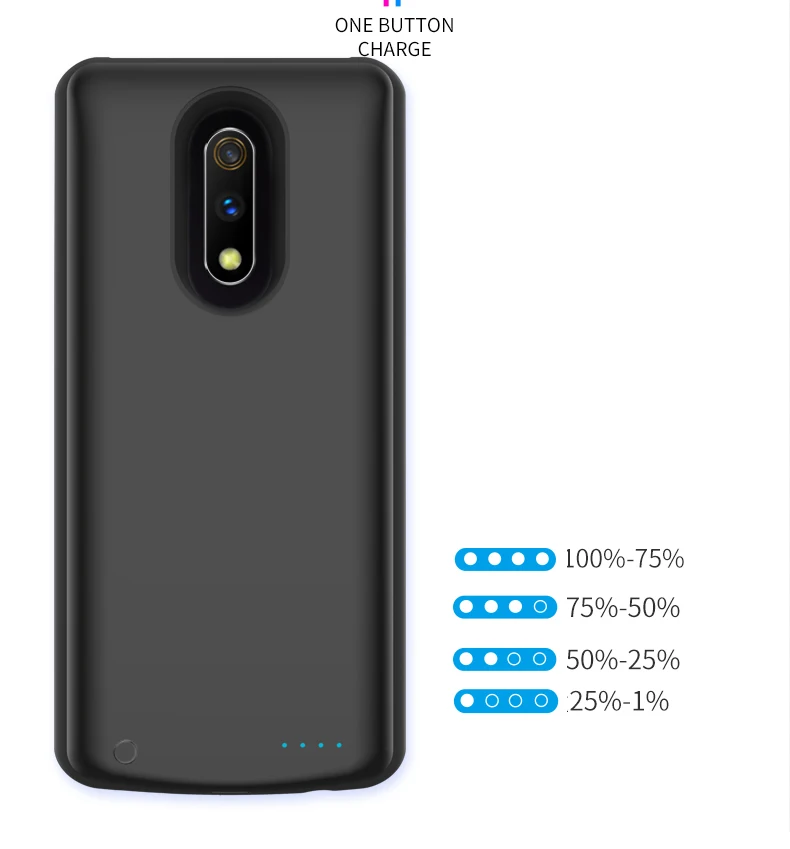 Battery Charger Case For OPPO Realme X K3 A9 Reno Q IQOO X27 R17 Pro Y85 Y97 Find X Slim Backup Power Pack Charger Back cove