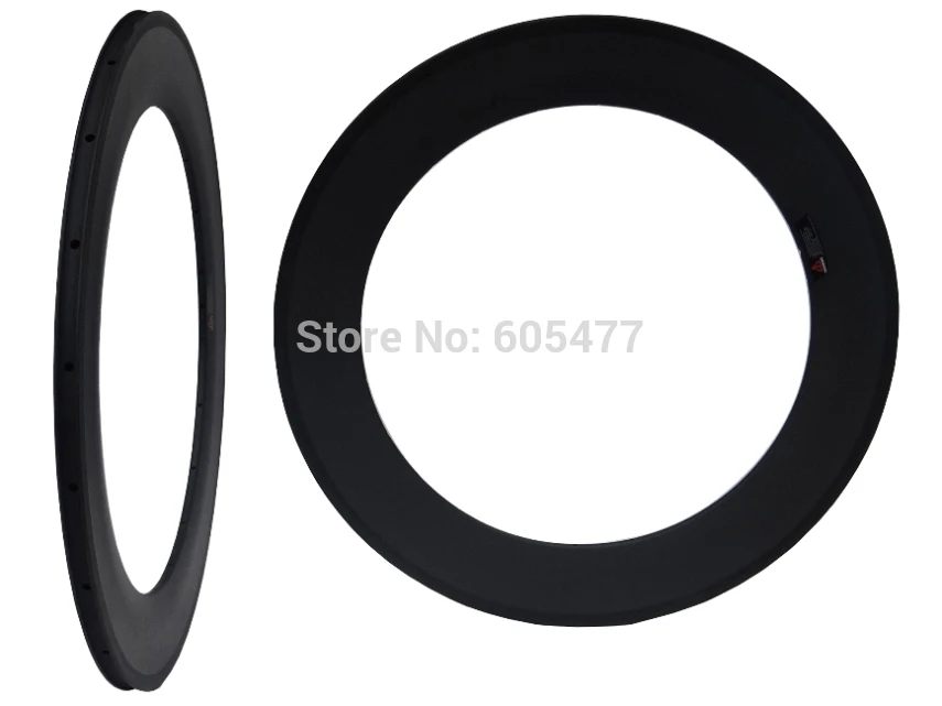 

Brand New - Full Carbon Matt Road Bike Clincher Rim 700C Bicycle Wheel Rims 88mm