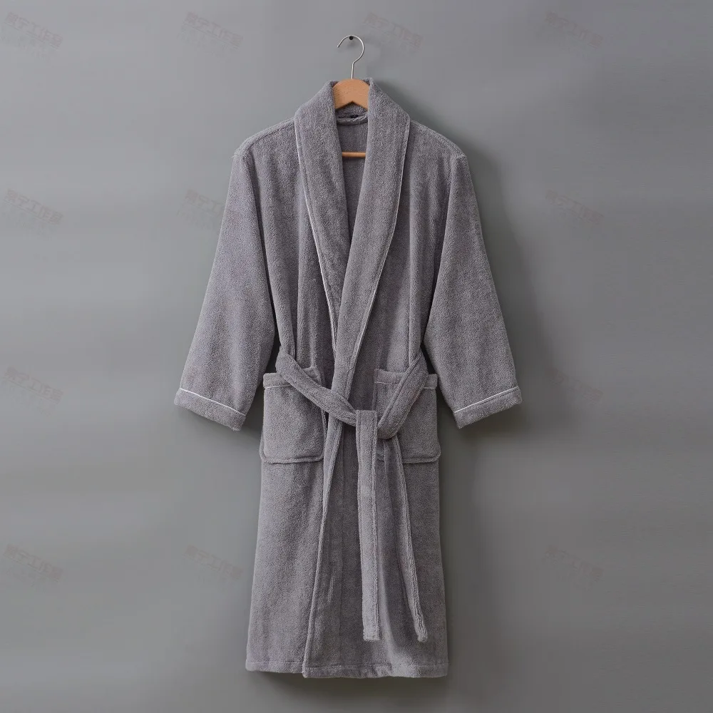 

Women Bathrobe Men Thick Warm Long Towel Bathrobe Plus Size Kimono Bath Robe Winter Peignoir Dressing Gown Bridesmaid Robes