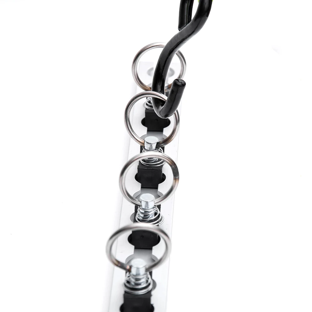 50CM L-Track Airline Rail with Single Stud Fitting Tie Down Anchor Quick Release Ring Spring Bolt Airline Track 19.6Inches