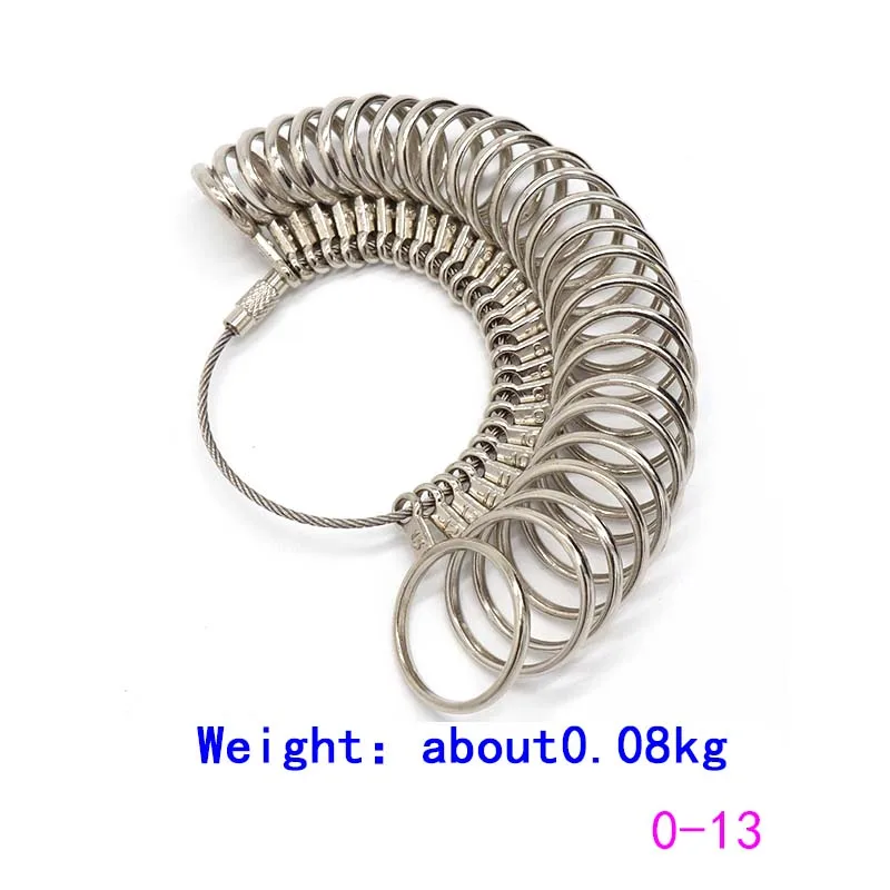 US Metal Ring Size Gauges Measuring Ring with Rings Mandrel Sizer Finger Sizing Measuring Stick Ring Jewelry Tools