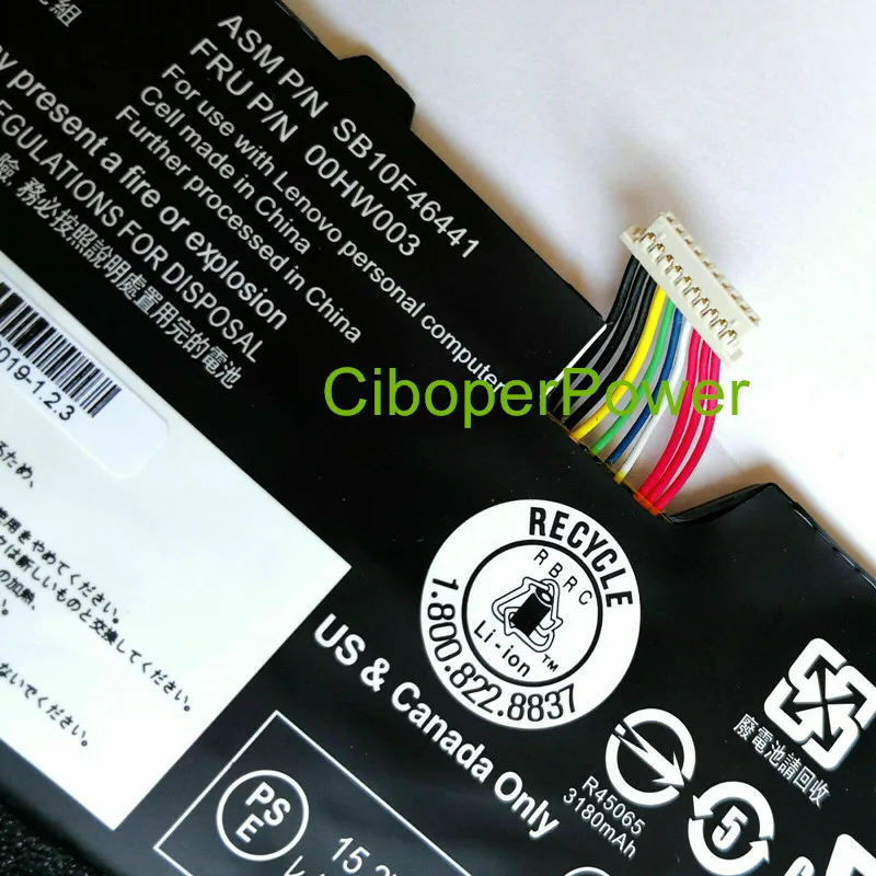 Original quality Battery 15.2V 51Wh 00HW002 Battery for X1 Gen3 00HW003 SB10F46440 X1C