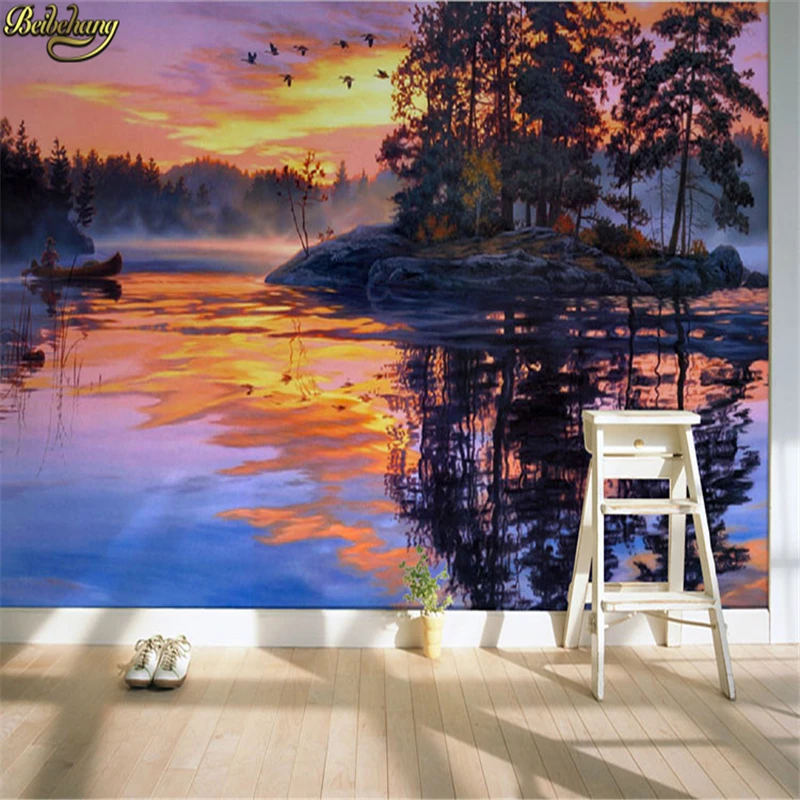 

beibehang landscape scenery papel de parede 3d photo murals wallpaper papel murales room wall decor 3d room wallpaper landscape