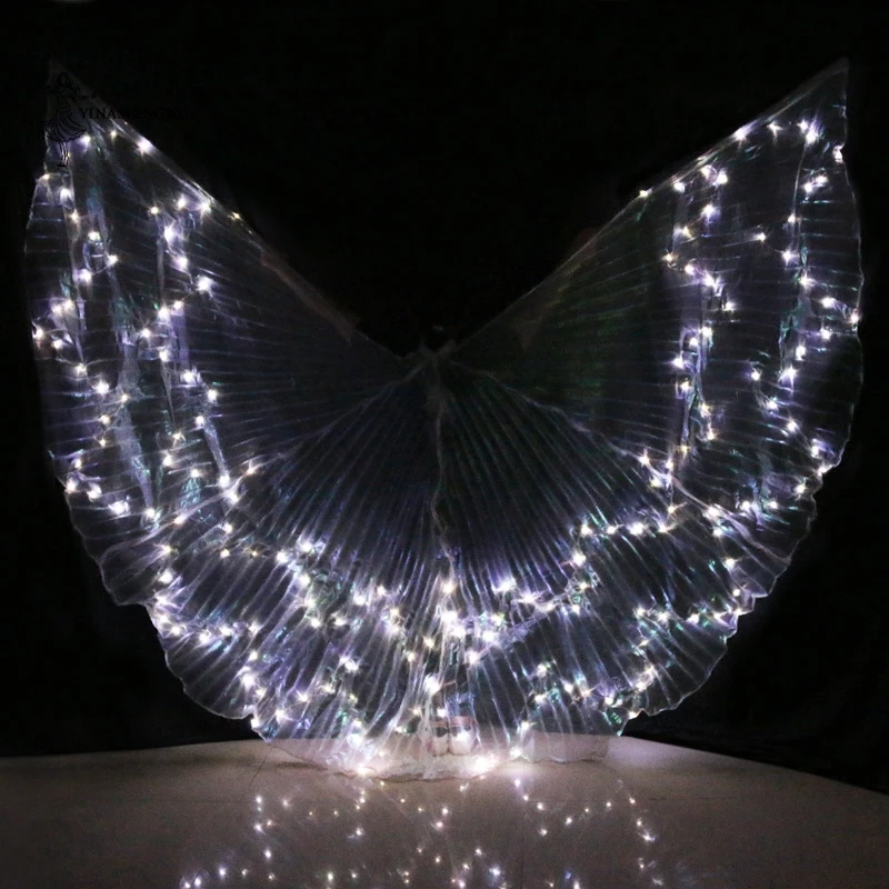 Women Belly dance LED Wings Colorful LED ISIS Wings Adult bellydance Professional Accessory Belly Dancing LED Wings No Sticks