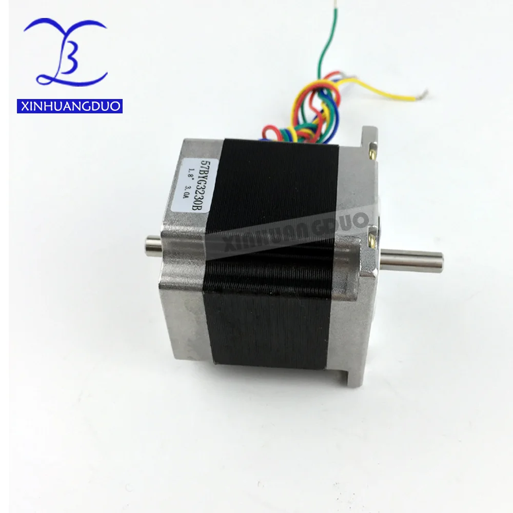 CNC Stepper motor Dual Shaft 57x56 NEMA 23 stepper motor 3A 1.26N.m double shaft stepping motor 180Oz-in For CNC machine