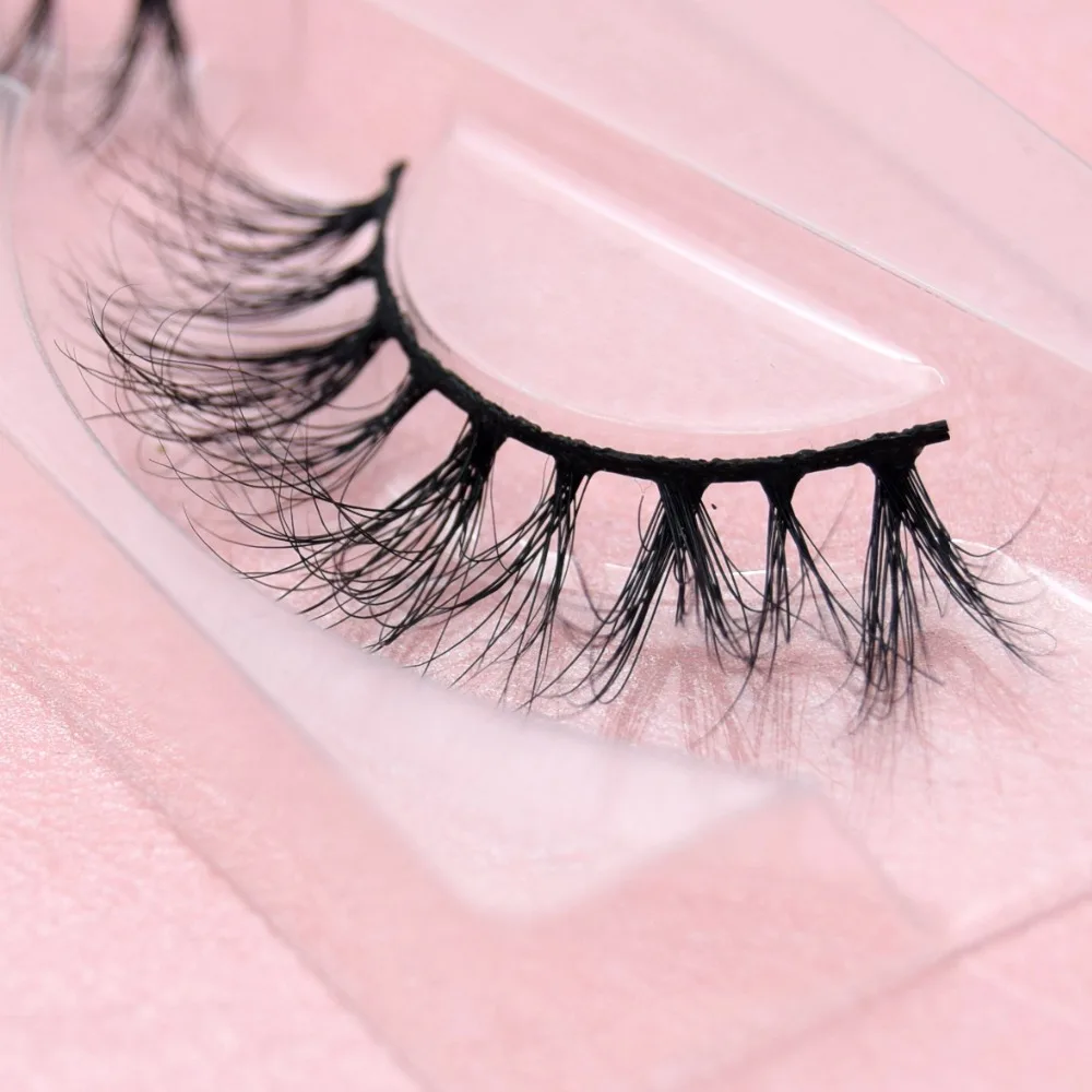 Visofree ขนตาปลอมธรรมชาติยาว 3D Mink Lashes ปลอม Eye Lashes ขนตาปลอมแต่งหน้า Maquiagem E14