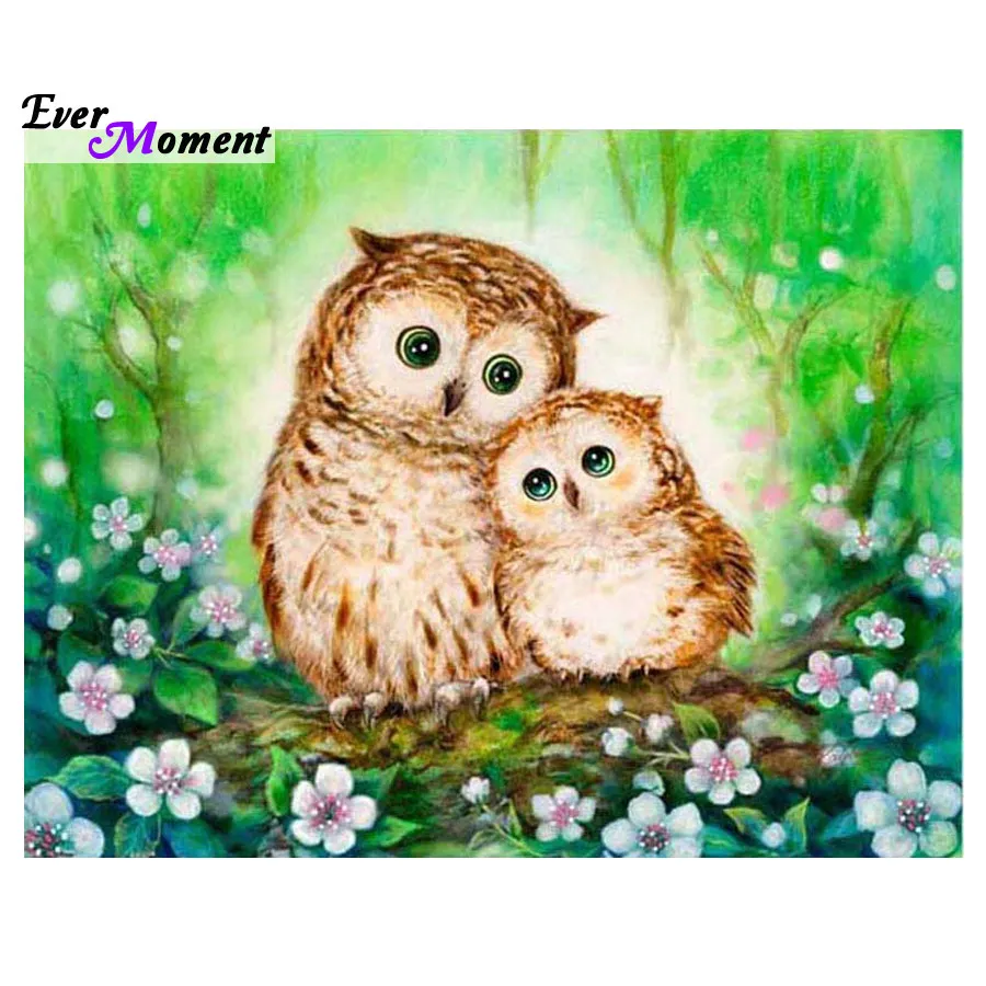 NEW Mother and Child Owl Print DIY Needlework Diamond Painting 3D Painting Wedding Decor Diamond Embroidery ASF066